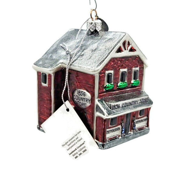 Landmark Creations The 1856 Country Store Hand Painted European Glass Ornament - Picture 4 of 16